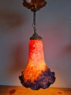 Antieke hanglamp pate de verre, Antiek en Kunst, Ophalen of Verzenden