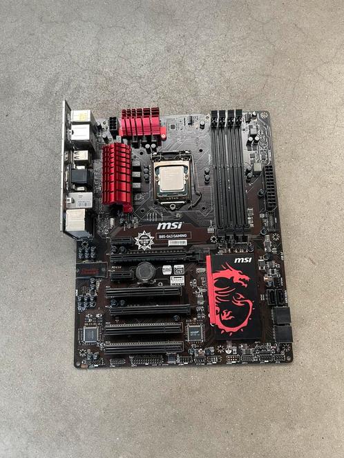 Msi moederbord B85-G43 gaming + i7 4790, Computers en Software, Moederborden, Zo goed als nieuw, Ophalen