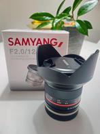 Samyang 12mm f/2.0 NCS CS (Sony E-mount) - Ultragroothoek, Ophalen of Verzenden, Zo goed als nieuw, Groothoeklens