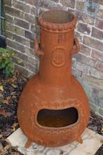 Vuurpot, terrasverwarmer, gietijzeren haard, Tuin en Terras, Ophalen, Nieuw