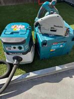 Makita invalzaag plus stofzuiger op batterijen, Doe-het-zelf en Bouw, Gereedschap | Zaagmachines, Ophalen, Gebruikt, Invalzaag