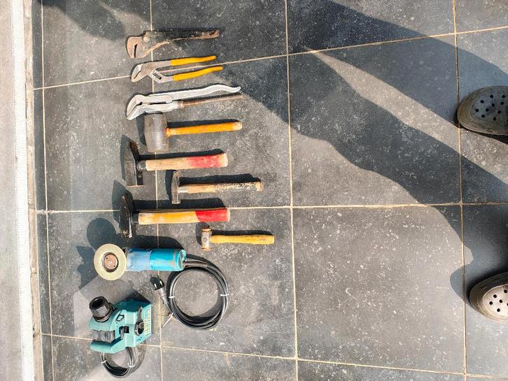 Gevulde gereedschapskist & elektrisch handgereedschap., Bricolage & Construction, Boîtes à outils, Utilisé, Enlèvement ou Envoi