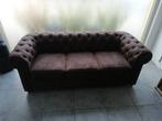 Chesterfield zetel in nubuck, Ophalen, 150 tot 200 cm, Chesterfield, Rechte bank