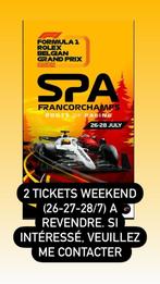 2 billets GP F1 Spa 2024 Bronze 3 jours, Tickets & Billets, Deux personnes, Juillet