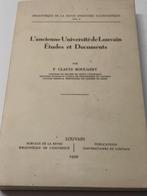 L'ancienne université de louvain études et documents, Gelezen, Ophalen of Verzenden