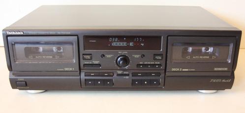 Technics RS-TR373M2 Double Cassettedeck Met Auto Reverse, Audio, Tv en Foto, Cassettedecks, Dubbel, Auto-reverse, Tiptoetsen, Tape counter