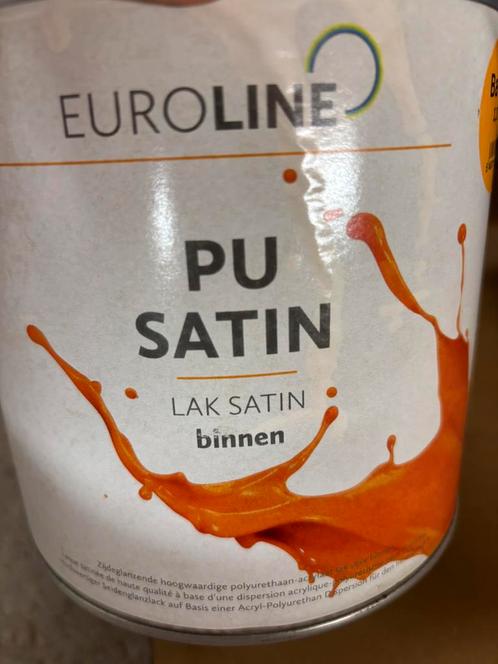Euroline donkergrijze lak 1l en 2,5liter, Hobby en Vrije tijd, Knutselen, Nieuw, Materiaal, Ophalen of Verzenden