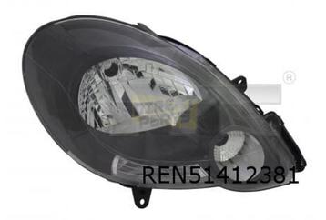 Renault Kangoo (2/08-6/13) koplamp Links zwart Origineel! 77
