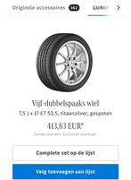 4 Mercedes 17’’ Aluminium Velgen + Winterbanden Continental, Auto-onderdelen, Banden en Velgen, Ophalen, Nieuw, 17 inch, Winterbanden