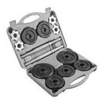 Dumbell-set halterkoffer van 20 kg, Sport en Fitness, Ophalen, Gebruikt, Benen, Dumbbell