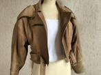 Stijlvolle korte lederen damesjas winter, ANDERE, Taille 36 (S), Comme neuf, Brun