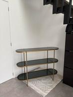 Nieuwe, ongebruikte sidetable antique brass gold, Huis en Inrichting, Tafels | Sidetables, Ophalen, Nieuw, Ovaal, Metaal