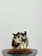 Opgezette Vlinders in Glazen Stolp - Wildernis Atelier