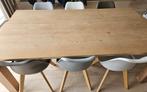 Eettafel met 6 stoelen, Huis en Inrichting, Tafels | Eettafels, Ophalen, Scandinavisch design, Gebruikt, 100 tot 150 cm