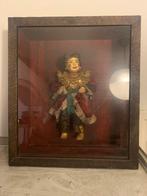 Vintage Wayang Golek Pop Doll in Vitrine., Antiek en Kunst, Ophalen of Verzenden