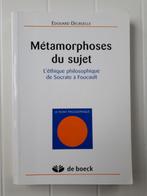 Metamorfosen van het onderwerp - De filosofische ethiek van, Boeken, Filosofie, Gelezen, Edouard Delruelle, Algemeen, Ophalen of Verzenden