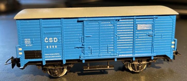 3079. Met CSD H0 Piko overdekte auto., Hobby en Vrije tijd, Modeltreinen | H0, Gebruikt, Wagon, Piko, Ophalen of Verzenden