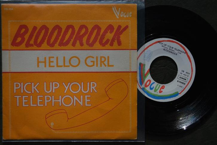 Bloodrock – Hello Girl (D) - vinyl singel (1976), Cd's en Dvd's, Vinyl Singles, Zo goed als nieuw, Single, Pop, 7 inch, Ophalen of Verzenden