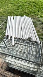 6 kweekkooien, 6 draadkooien, 4 plastiek bakken + 2X voliere, Dieren en Toebehoren, Ophalen, Gebruikt, Metaal, Broedkooi of Kweekkooi