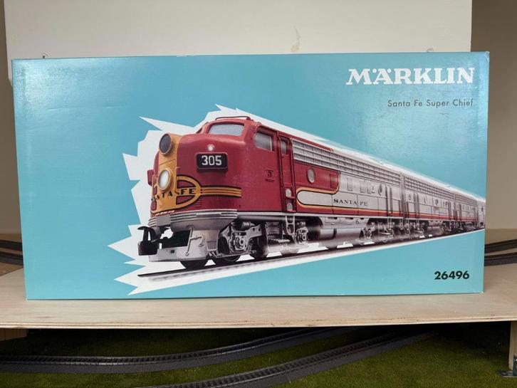 Marklin 26496 Santa Fe Super chief MFX+geluid, Hobby en Vrije tijd, Modeltreinen | H0, Nieuw, Treinset, Wisselstroom, Märklin