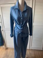 Broek met bloes, Kleding | Dames, Jumpsuits, Blauw, Ophalen of Verzenden, Zo goed als nieuw, ANDERE