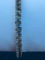 Prachtige zilveren armband met zultaniet (21 cm), Handtassen en Accessoires, Armbanden, Nieuw, Met edelsteen, Ophalen of Verzenden