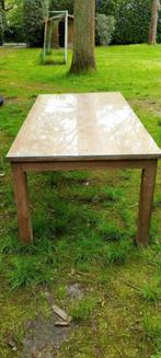 teakhouten tafel in prima staat, Ophalen, Gebruikt