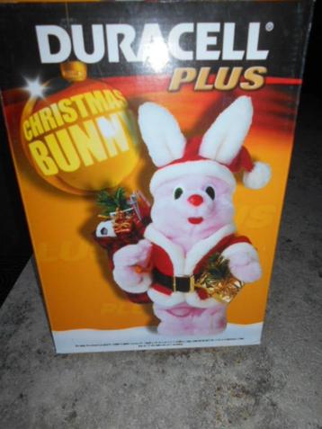Nieuw Duracell konijn in kerstpakje beschikbaar voor biedingen