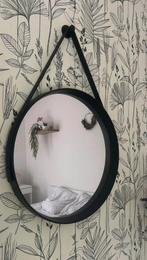 Miroir suspendu noir 50cm, Neuf, Moins de 100 cm, Rond, Enlèvement