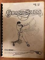 BALLY MIDWAY GRAND SLAM MANUAL, Verzamelen, Gebruikt, Elektronisch, Bally, Ophalen of Verzenden