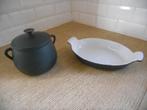 Le Creuset - Cousances Fondue- of kruidenpot + schaal 24 - M, Ophalen of Verzenden