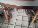 Ronde keukentafel met 4 antieke stoelen, Huis en Inrichting, Ophalen