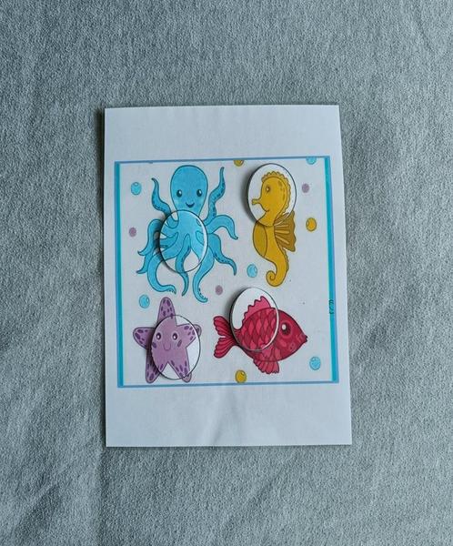 Eendoostaak - Matchen - Puzzelen - Zee - Educatief - €2, Kinderen en Baby's, Speelgoed | Educatief en Creatief, Gebruikt, Puzzelen