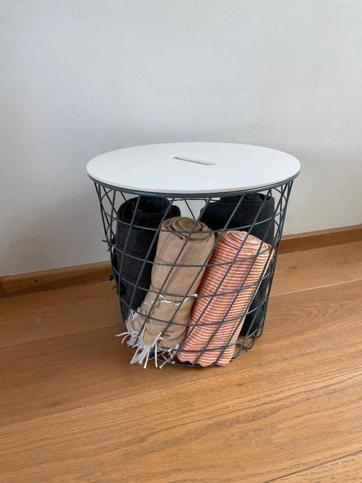 Table de rangement KVISTBRO, Maison & Meubles, Accessoires pour la Maison | Plataux & Paniers, Comme neuf, Panier, Rond, Enlèvement