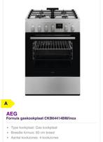 AEG fornuis gaskookplaat, Elektronische apparatuur, Fornuizen, Ophalen, 60 cm of meer, Nieuw, 4 kookzones