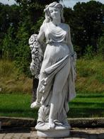 Beeld Dame met Bloemenkrans - 175 cm - Steen, Tuin en Terras, Ophalen of Verzenden, Nieuw, Steen