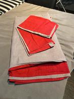 Housse de couette en flanelle, réversible, 2 taies, Zo goed als nieuw, Grijs, Dekbedovertrek
