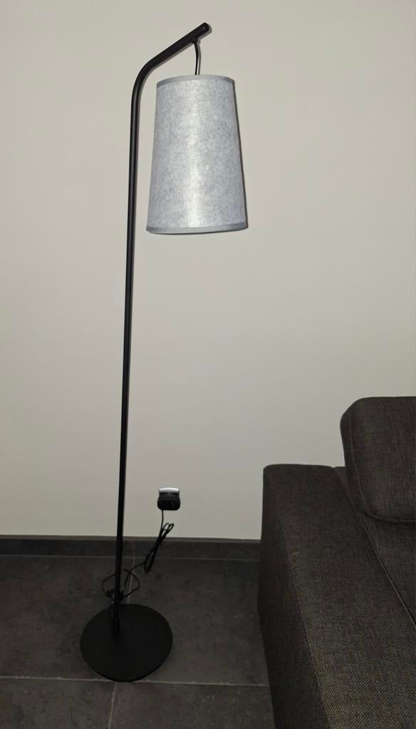 Lampadaire Eglo Alsager 2 PIÈCES 170cm métal noir/gris, Enlèvement, Métal