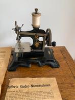 Muller kindernaaimachine met handleiding ca 1900, Ophalen