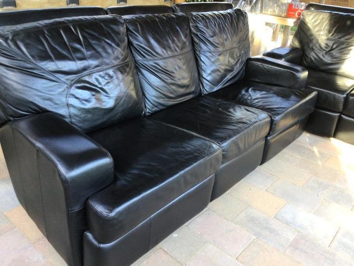 Lederen zitbanken, Huis en Inrichting, Zetels | Complete zithoeken, Ophalen