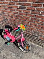 Btwin meisjes fiets 14inch, Fietsen en Brommers, Ophalen, Gebruikt, Zijwieltjes