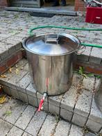 Kookpot 50L met kraan en filter, Ophalen, Zo goed als nieuw, Inox, Kookpan of Snelkookpan