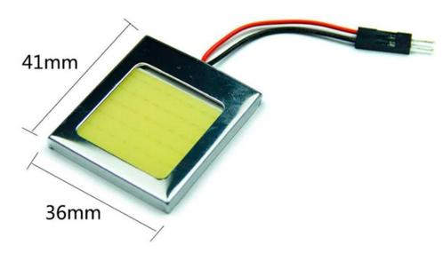 48 LED COB Lichtpaneel 3 W Watt 12 V Volt Wit Licht 37*42 mm, Caravans en Kamperen, Mobilhome-accessoires, Nieuw, Ophalen of Verzenden