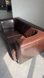 Lederen 2-zit zetel 170x85x74cm., Ophalen, 150 tot 200 cm, Tweepersoons, Zo goed als nieuw