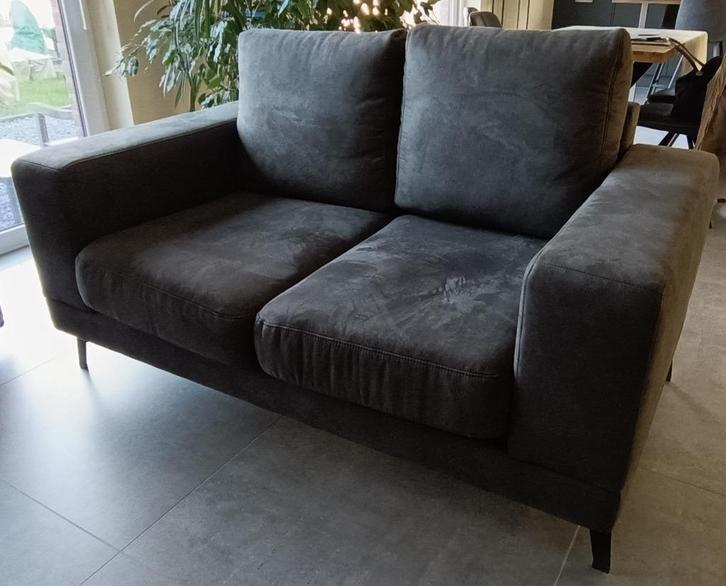 2 canapés 2 places quasi neufs en microfibre, Huis en Inrichting, Zetels | Zetels, Zo goed als nieuw, Rechte bank, Tweepersoons