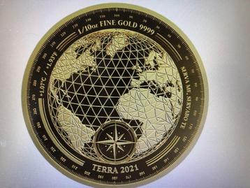 2021 Tokelau - Terra - 1/10 oz gold goud ZELDZAAM beschikbaar voor biedingen
