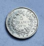 5 francs 1874 A - Hercule IIIe République, Ophalen of Verzenden, Zilver