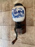 Antieke wandkoffiemolen – Delfts Blauw decor, Ophalen