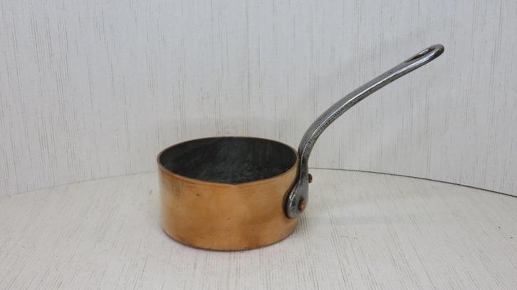 Vintage Kookpan in Rood koper - Antiek koper 10 cm - #2kl", Antiek en Kunst, Antiek | Brons en Koper, Koper, Ophalen of Verzenden