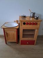 Houten keukentje in twee delen, Kinderen en Baby's, Ophalen, Gebruikt, Hout, Speelkeuken